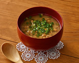 【基本】豆腐とわかめとねぎのおみそ汁作り方12写真