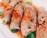 ☆豚しゃぶお肉のシャキッと！レタス巻き☆作り方8写真