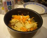 筍のみそ炊き込みご飯（液みそ使用）作り方3写真