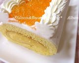 オレンジカスタードシフォンロールケーキ作り方23写真