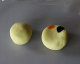 「春の野」練り切り金団製作り方6写真