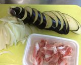 茄子と豚バラの重ね焼き★イタリアン風作り方1写真