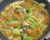 簡単!ありあわせ野菜でさば缶中華丼作り方4写真