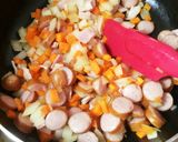 余ったパスタで!〝スパ〟ニッシュオムレツ作り方3写真