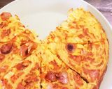 余ったパスタで!〝スパ〟ニッシュオムレツ作り方10写真