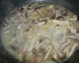 パンチェッタときのこのクリームパスタ作り方5写真