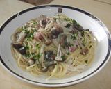 パンチェッタときのこのクリームパスタ作り方8写真