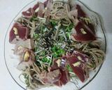 血管プラークダイエット736（鰹と蕎麦）作り方1写真