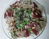 血管プラークダイエット736（鰹と蕎麦）作り方1写真