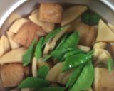 簡単!たけのこと揚げ半の煮物♪作り方4写真