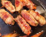 にんじんとピーマンの甘辛豚肉巻き☆作り方7写真