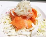 まるごとスライス玉ねぎ人参胡麻だれサラダ作り方1写真