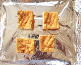 お弁当のおかず 簡単♪厚揚げ明太マヨ焼き作り方1写真