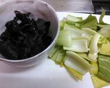 きくらげとチンゲン菜の卵炒め作り方1写真