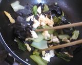 きくらげとチンゲン菜の卵炒め作り方4写真
