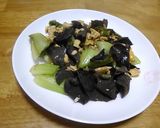 きくらげとチンゲン菜の卵炒め作り方5写真