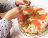 ちらし寿司ケーキ☆簡単♫ひな祭り 七夕に作り方6写真