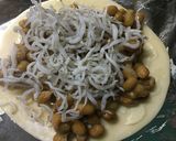 お手軽♫納豆じゃこピザ作り方3写真