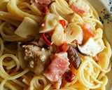 エリンギとベーコンのペペロンチーノ♡作り方7写真