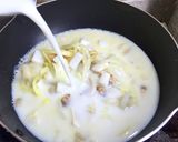 チーズ香るシーフードクリームパスタ作り方4写真