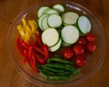 ズッキーニと豚肉のバルサミコ酢炒め作り方1写真