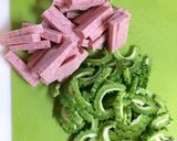 超速！調味料2つの簡単ゴーヤチャンプルー作り方1写真