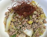 簡単‼ひき肉と白菜の炒め物作り方2写真