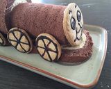 機関車トーマス風☆3Dケーキ作り方11写真