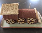 機関車トーマス風☆3Dケーキ作り方12写真