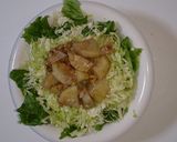 まるごとじゃがいもと胡桃のゴマドレサラダ作り方3写真