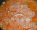 トマトジュースと牛乳でエビクリームパスタ作り方3写真