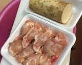 長芋と鶏肉スペアリブポン酢煮込み作り方1写真