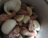 長芋と鶏肉スペアリブポン酢煮込み作り方3写真