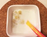 楽チン離乳食◆朝食に！バナナミルクプリン作り方3写真