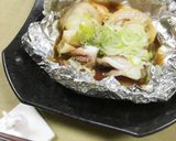 新鮮ホタテとイカのホイル焼き作り方3写真