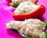 冷凍海老シューマイ活用♡ピーマン肉詰め作り方6写真