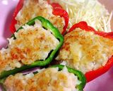 冷凍海老シューマイ活用♡ピーマン肉詰め作り方9写真