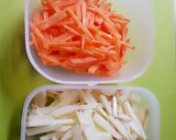新じゃがと舞茸のきんぴら作り方1写真