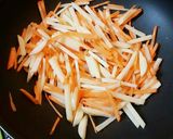 新じゃがと舞茸のきんぴら作り方5写真