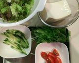 シャッキシャキの水菜と豆腐のサラダ♡作り方2写真