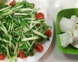 シャッキシャキの水菜と豆腐のサラダ♡作り方3写真