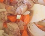 鶏肉とかぶのトマトクリームシチュー作り方2写真