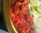 牛小間肉で経済的。我が家のすき焼き風。作り方2写真