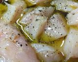 男料理!簡単おつまみ☆むね肉のアヒージョ作り方1写真