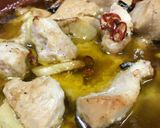 男料理!簡単おつまみ☆むね肉のアヒージョ作り方4写真