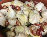 男料理!簡単おつまみ☆むね肉のアヒージョ作り方5写真