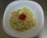洗い物が少なくて済む～明太バターうどん作り方2写真
