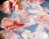 圧力鍋で簡単、美味しい、マグロ フレーク作り方1写真