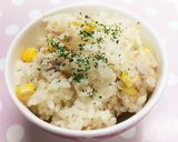 ツナコーンのマヨ炊きご飯作り方6写真
