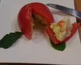 トマトに隠れたポテトサラダ作り方10写真